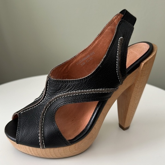 Ochirly Platform Open Toe Sling Back High Heel Sandals Stitching Detail 6.5/230 - Picture 1 of 15
